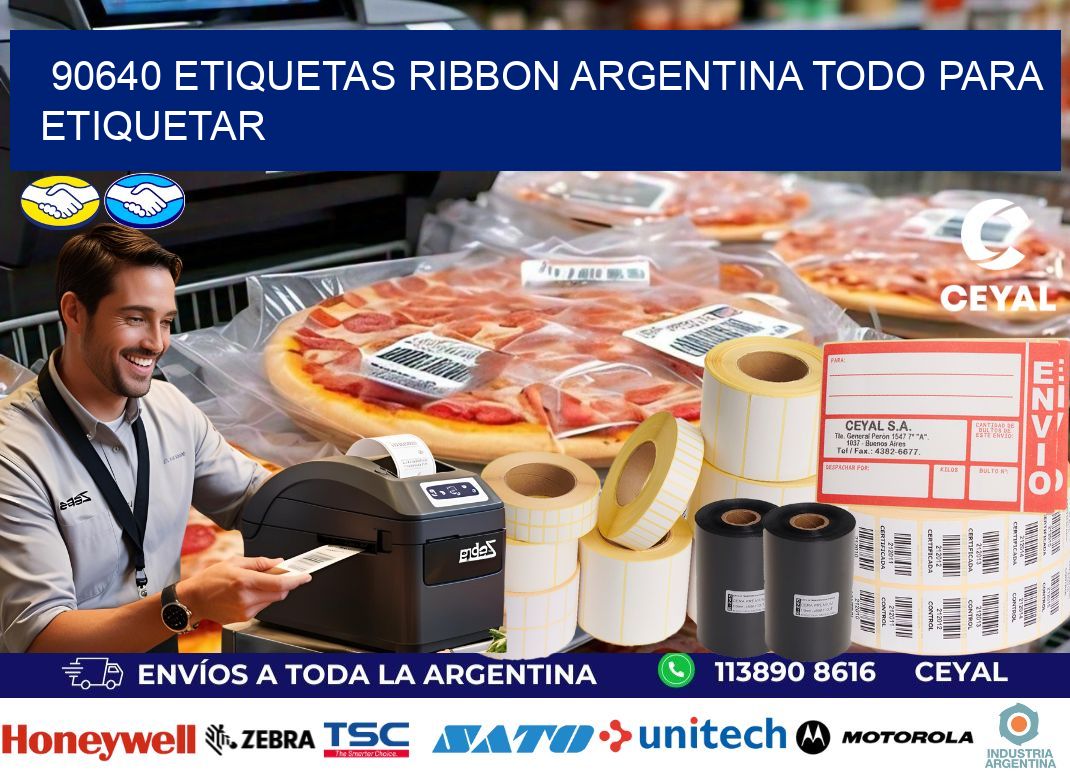 90640 etiquetas ribbon argentina TODO PARA ETIQUETAR
