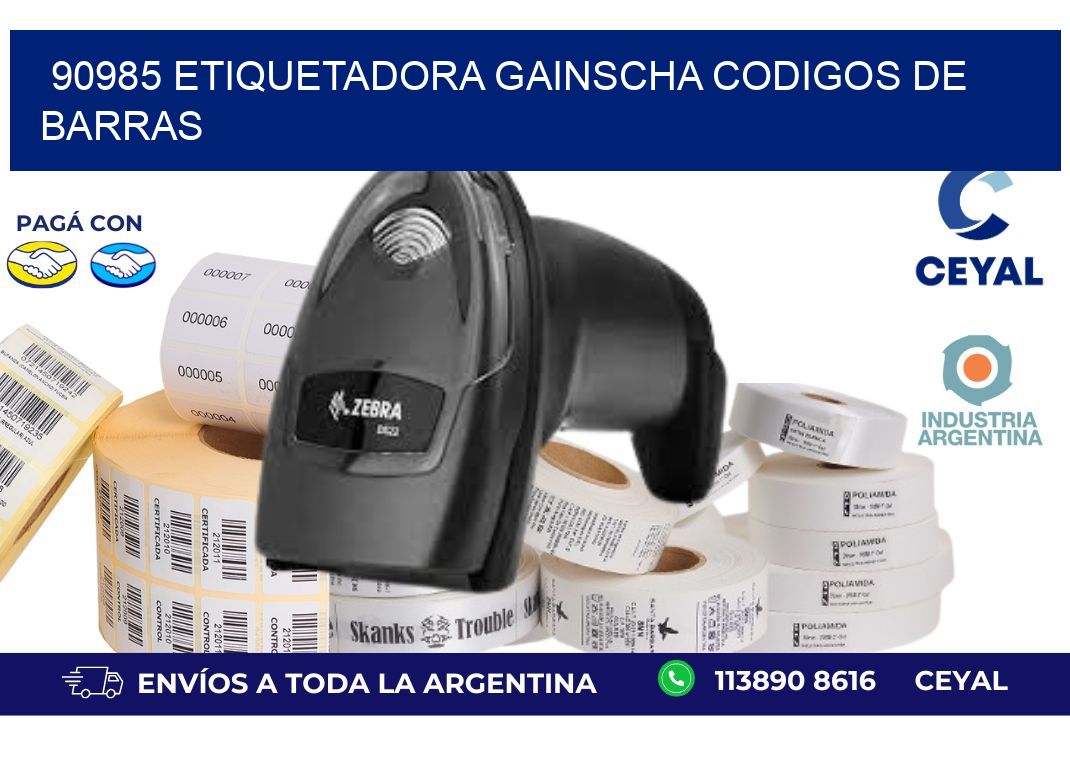 90985 ETIQUETADORA GAINSCHA CODIGOS DE BARRAS