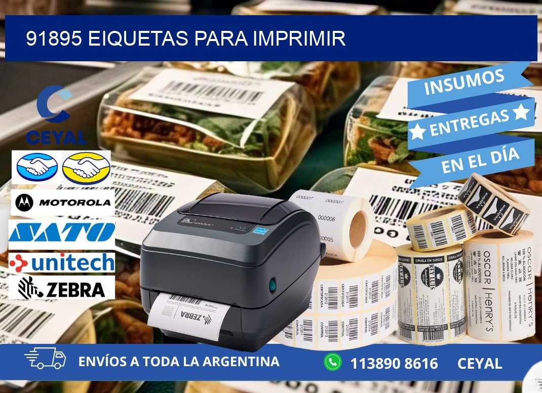 91895 EIQUETAS PARA IMPRIMIR