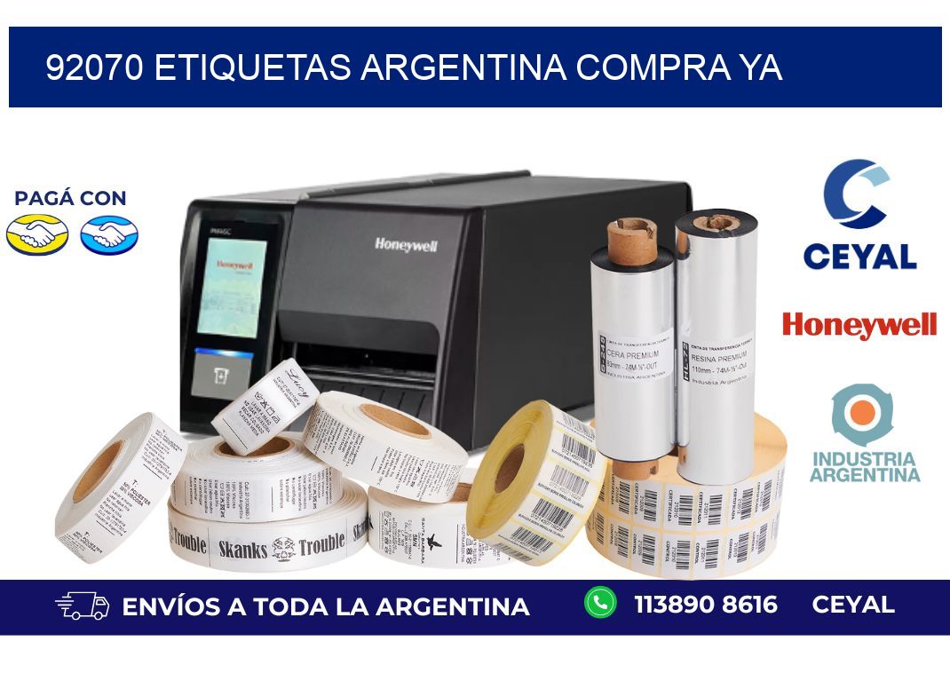 92070 etiquetas argentina COMPRA YA