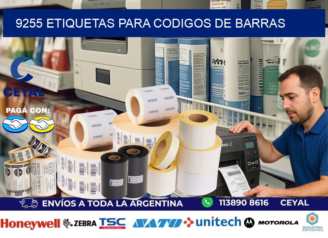 9255 ETIQUETAS PARA CODIGOS DE BARRAS