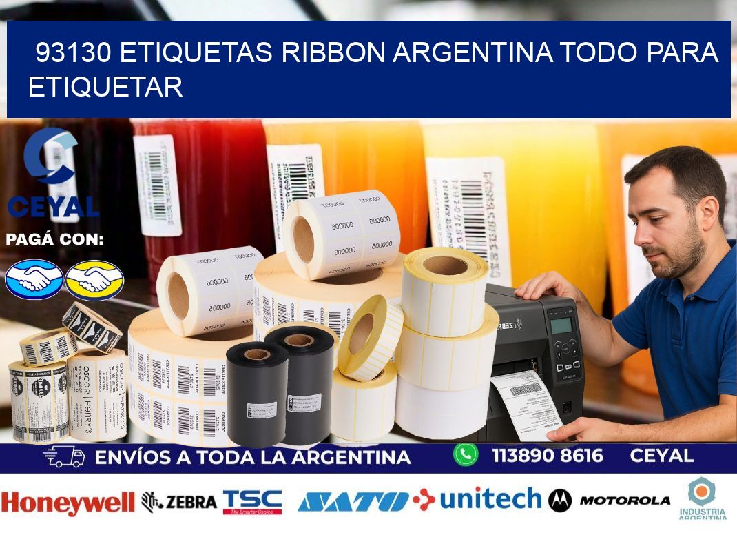 93130 etiquetas ribbon argentina TODO PARA ETIQUETAR