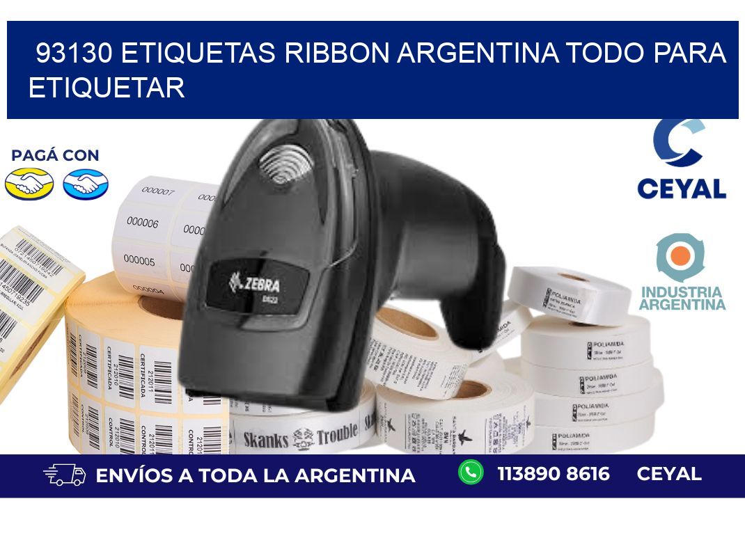 93130 etiquetas ribbon argentina TODO PARA ETIQUETAR