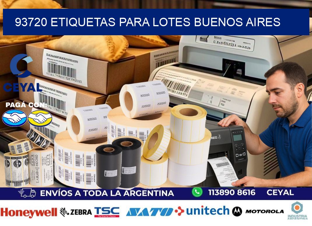93720 ETIQUETAS PARA LOTES BUENOS AIRES