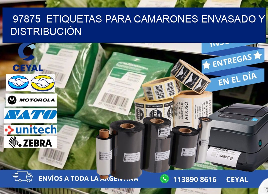 97875  ETIQUETAS PARA CAMARONES ENVASADO Y DISTRIBUCIÓN