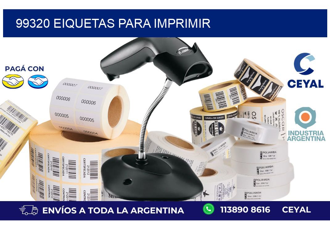 99320 EIQUETAS PARA IMPRIMIR
