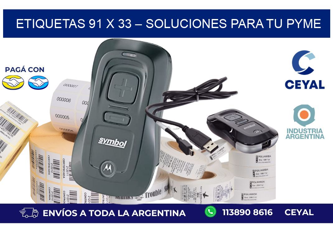 Etiquetas 91 x 33 – Soluciones para tu Pyme