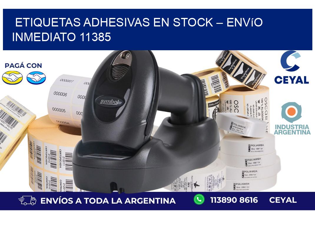 Etiquetas Adhesivas en Stock – Envío Inmediato 11385