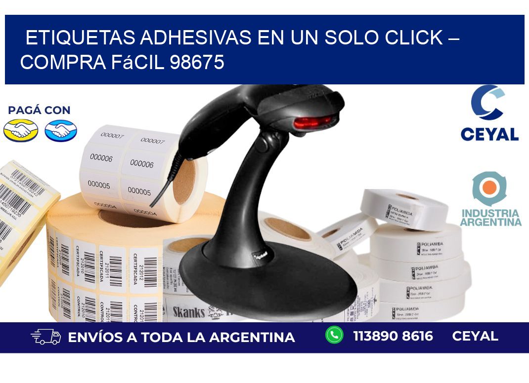 Etiquetas Adhesivas en un Solo Click – Compra Fácil 98675