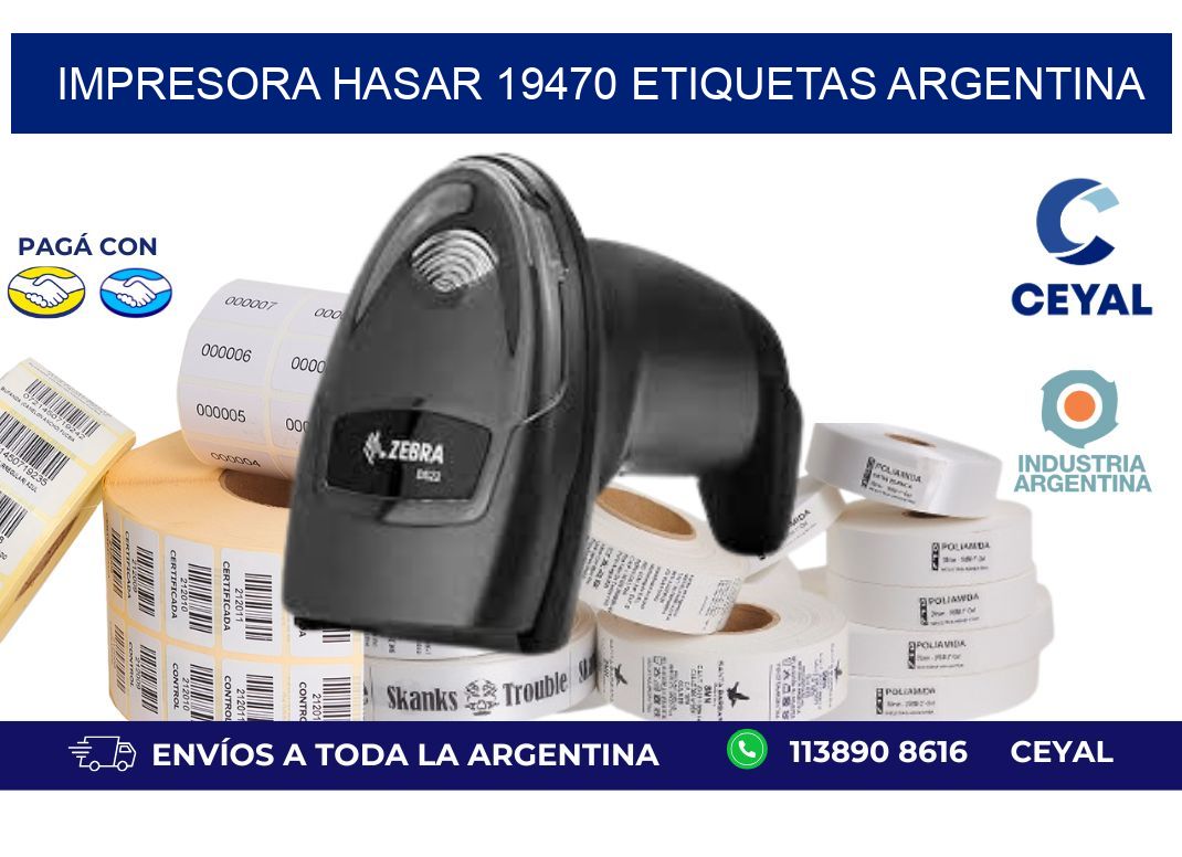 Impresora hasar 19470 etiquetas argentina