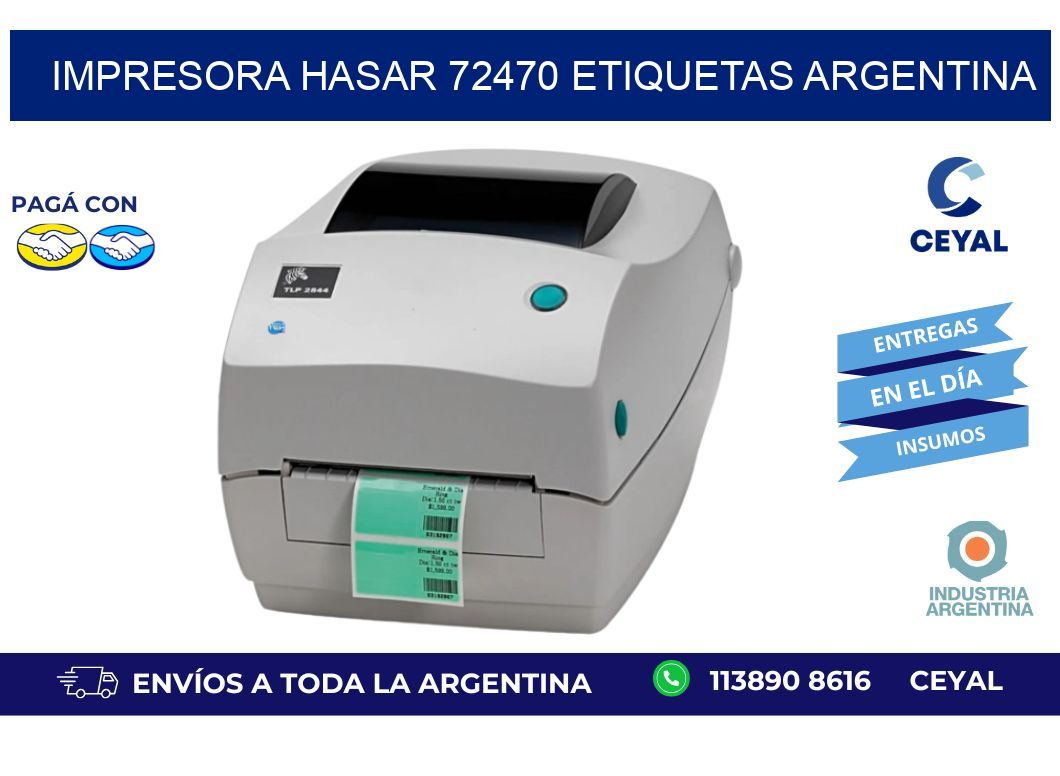 Impresora hasar 72470 etiquetas argentina