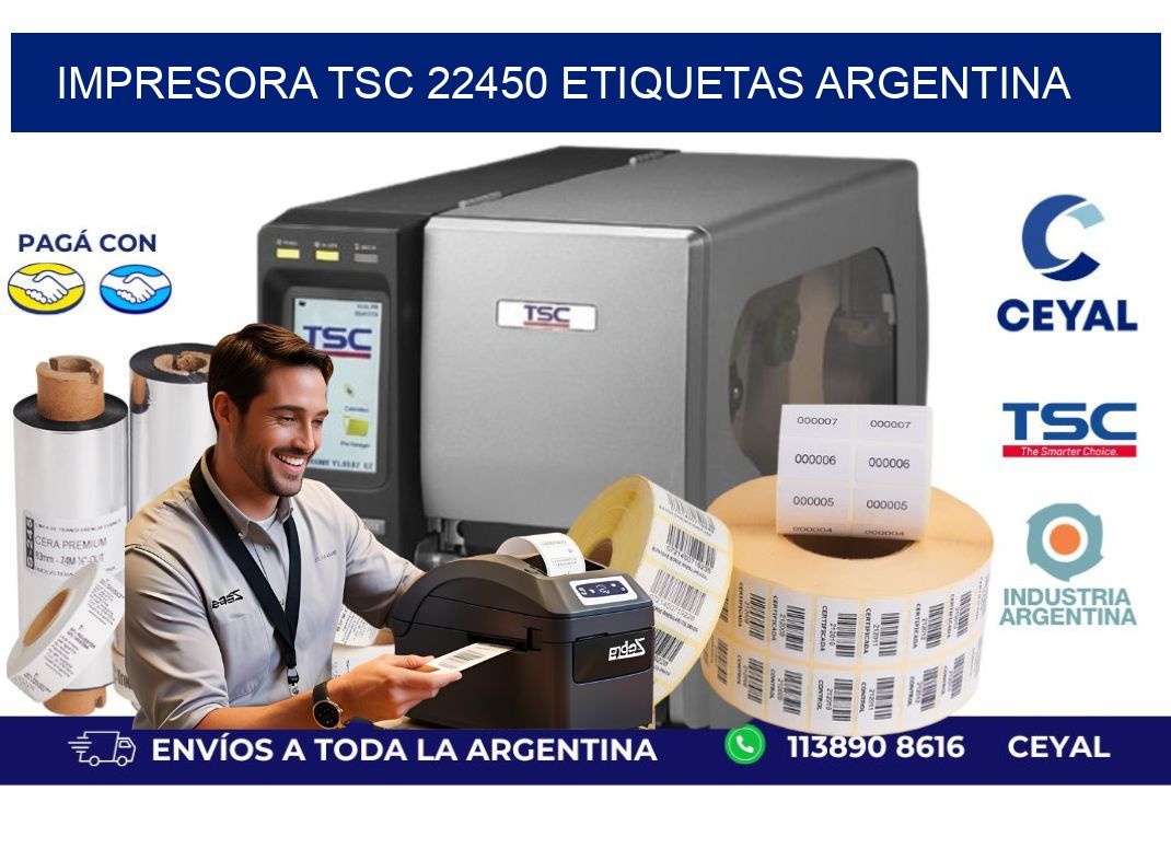 Impresora tsc 22450 etiquetas argentina