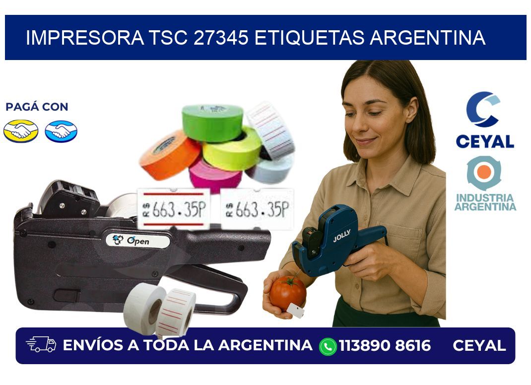 Impresora tsc 27345 etiquetas argentina