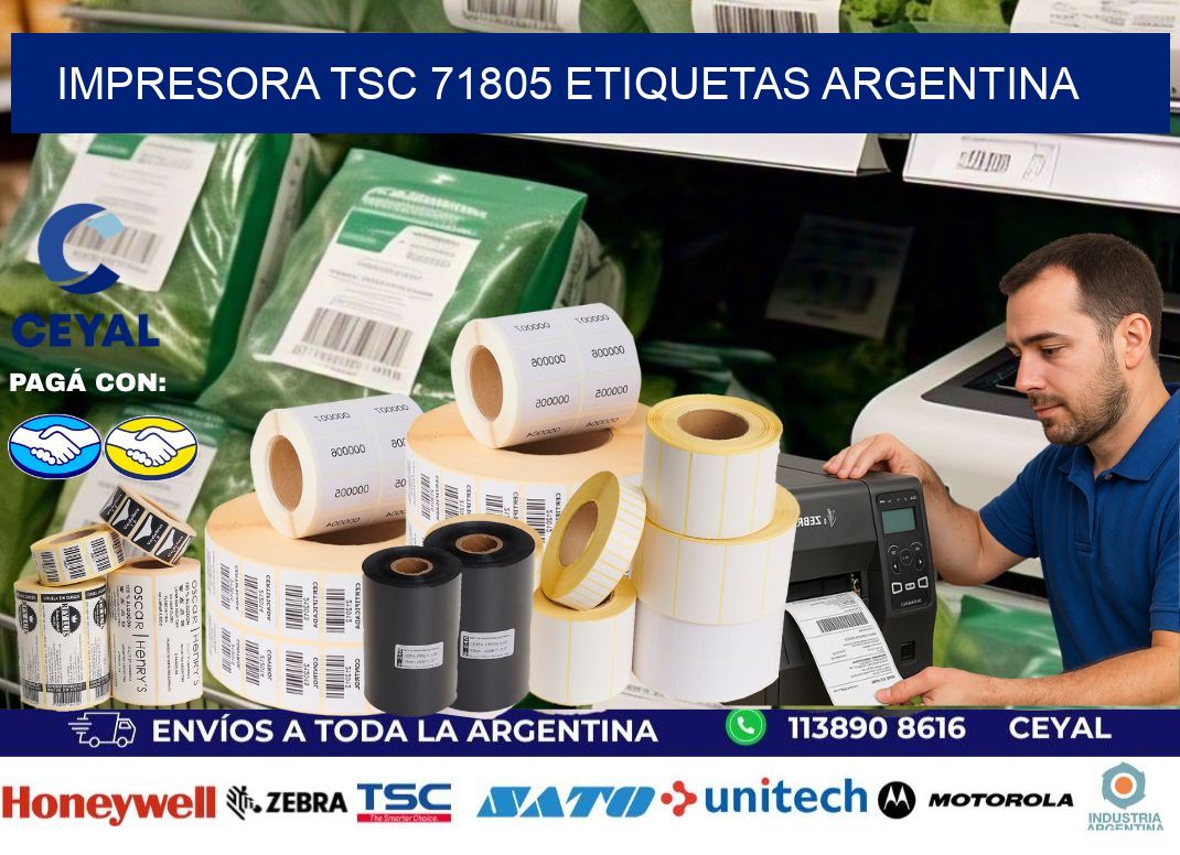 Impresora tsc 71805 etiquetas argentina