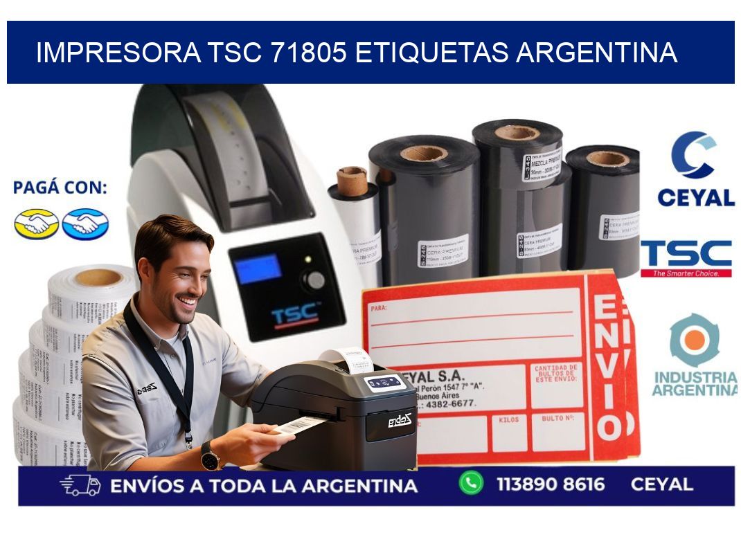 Impresora tsc 71805 etiquetas argentina