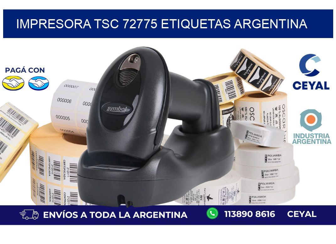 Impresora tsc 72775 etiquetas argentina
