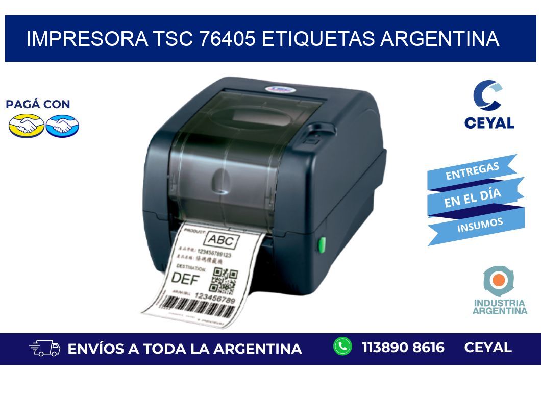 Impresora tsc 76405 etiquetas argentina