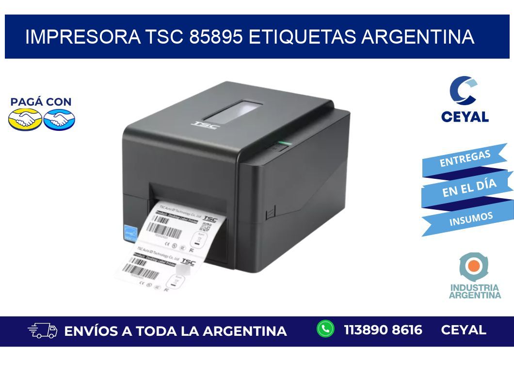 Impresora tsc 85895 etiquetas argentina