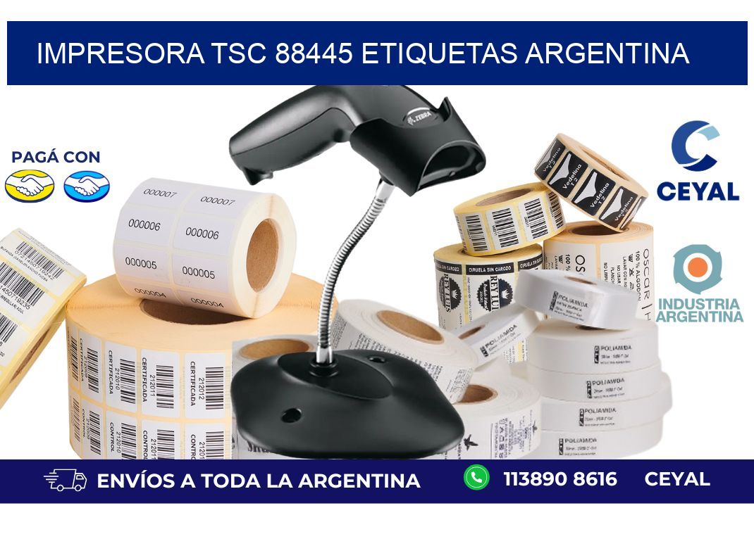 Impresora tsc 88445 etiquetas argentina
