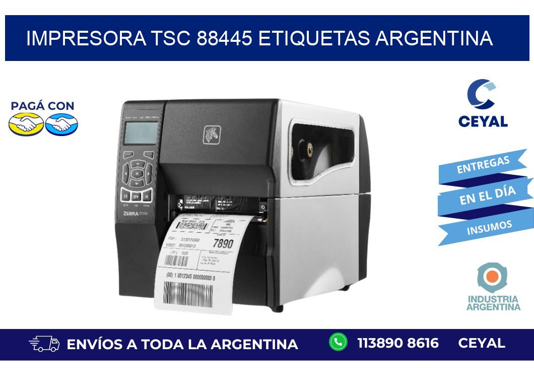Impresora tsc 88445 etiquetas argentina