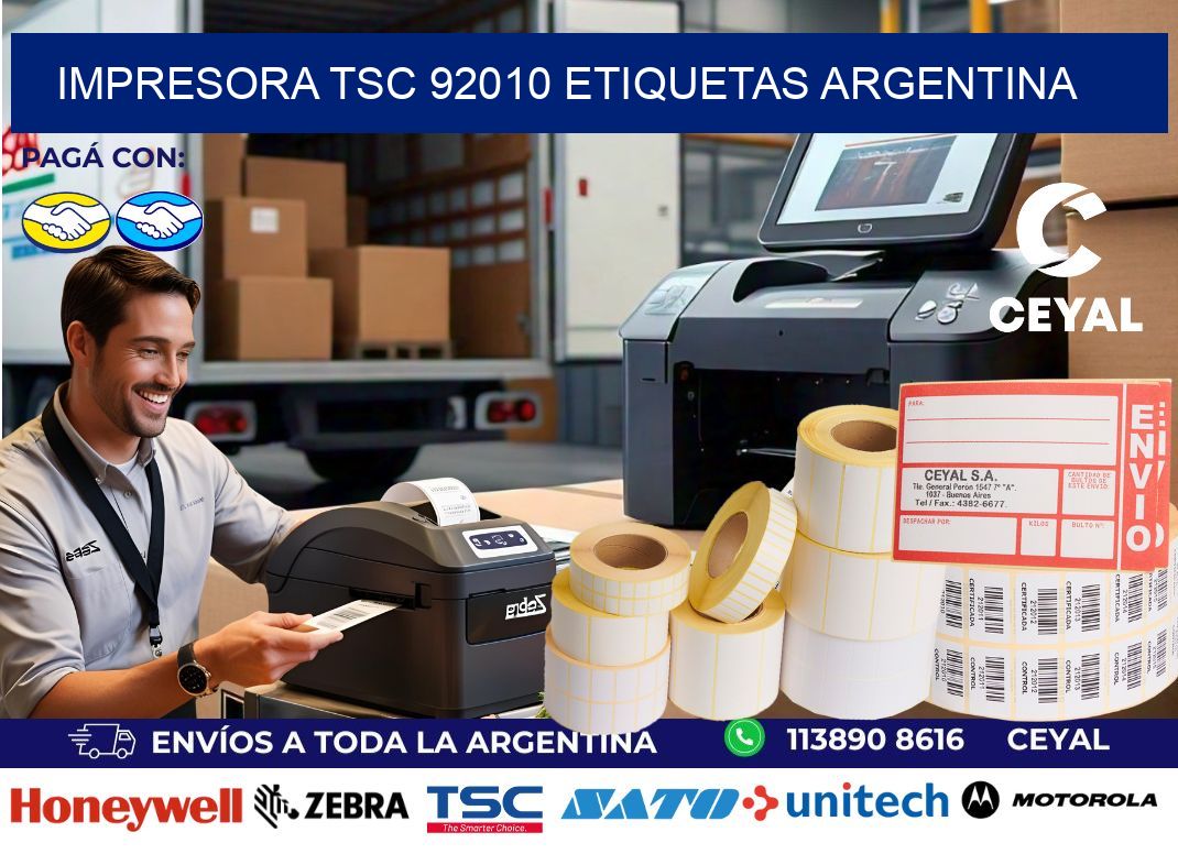 Impresora tsc 92010 etiquetas argentina