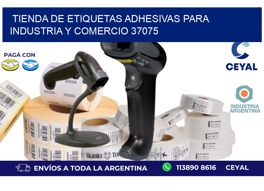 Tienda de Etiquetas Adhesivas para Industria y Comercio 37075