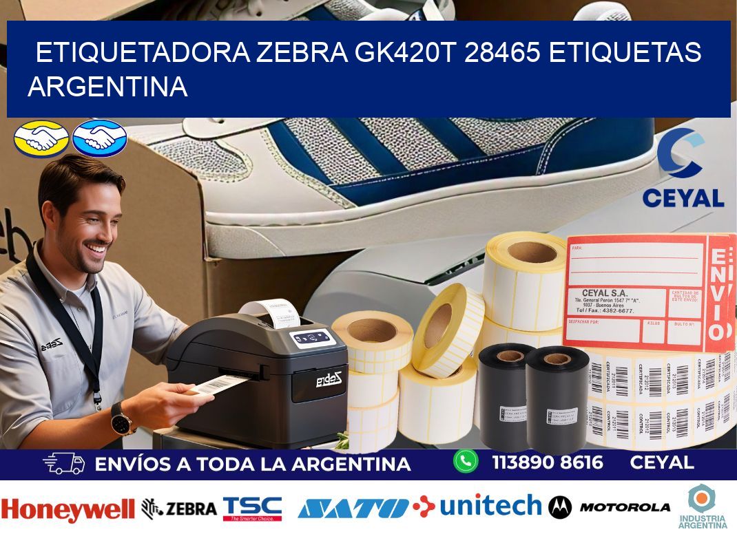 etiquetadora zebra gk420t 28465 etiquetas argentina