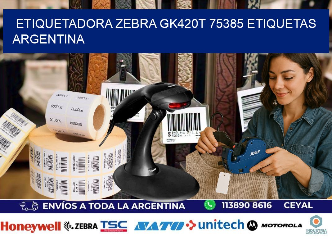 etiquetadora zebra gk420t 75385 etiquetas argentina