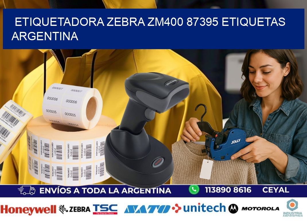etiquetadora zebra zm400 87395 etiquetas argentina