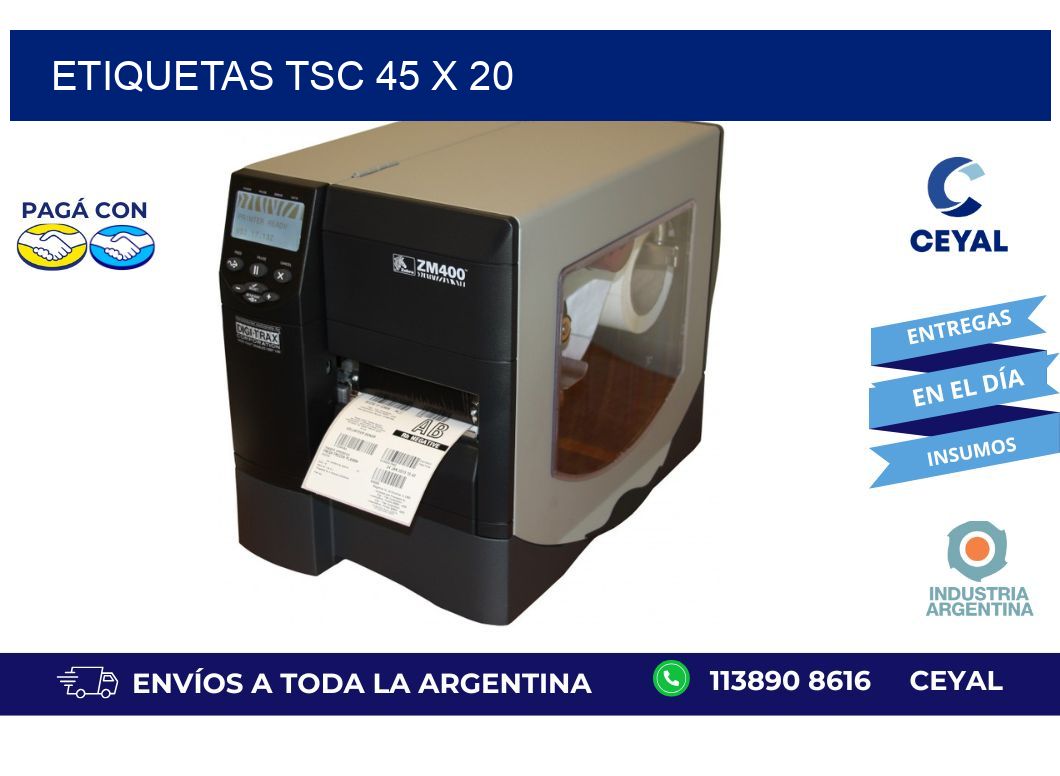etiquetas tsc 45 x 20