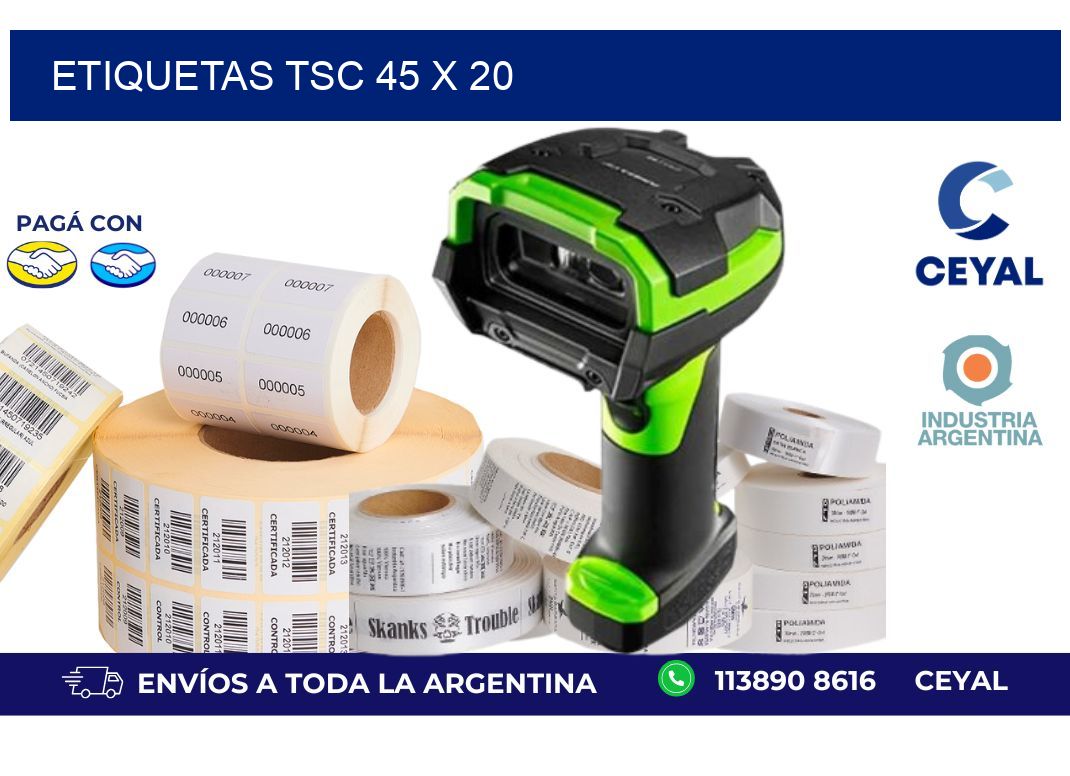 etiquetas tsc 45 x 20