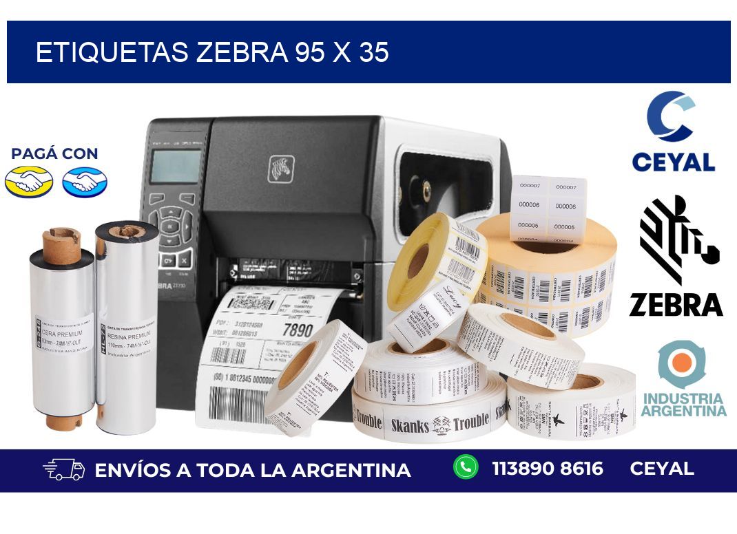 etiquetas zebra 95 x 35