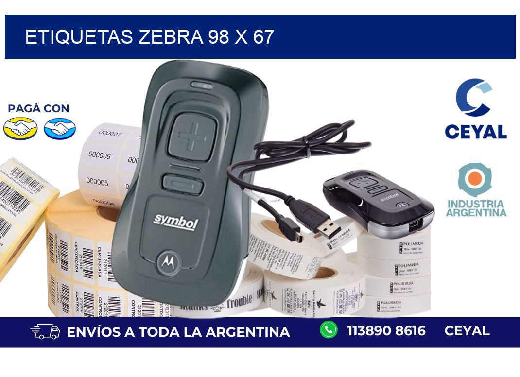 etiquetas zebra 98 x 67