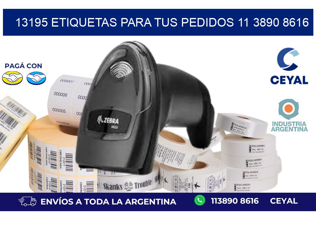 13195 ETIQUETAS PARA TUS PEDIDOS 11 3890 8616