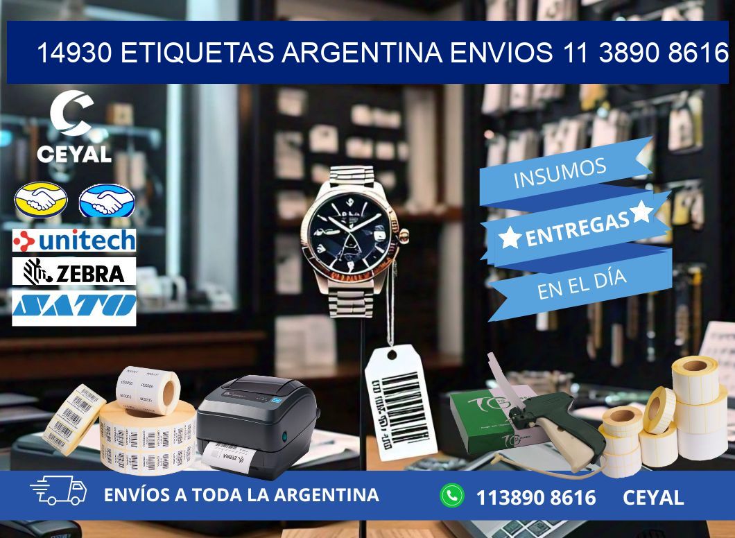 14930 ETIQUETAS ARGENTINA ENVIOS 11 3890 8616