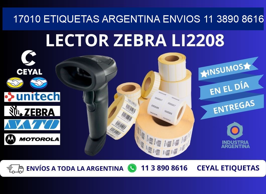 17010 ETIQUETAS ARGENTINA ENVIOS 11 3890 8616