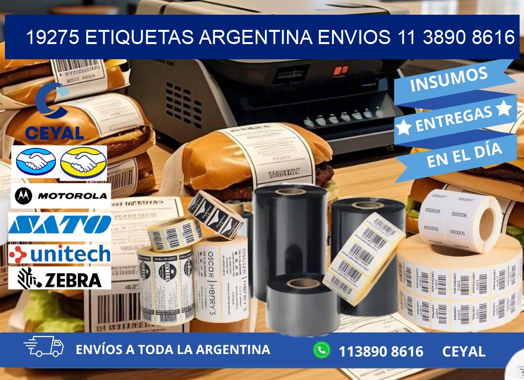 19275 ETIQUETAS ARGENTINA ENVIOS 11 3890 8616