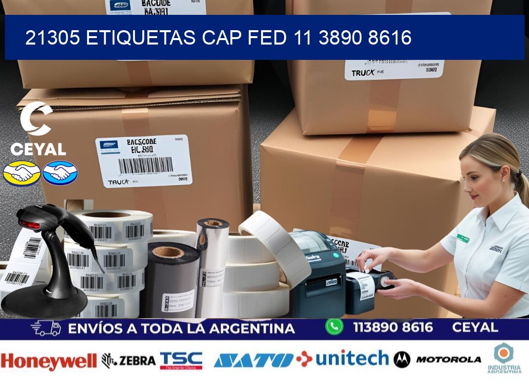 21305 ETIQUETAS CAP FED 11 3890 8616
