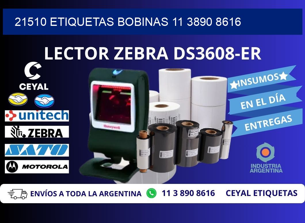 21510 ETIQUETAS BOBINAS 11 3890 8616