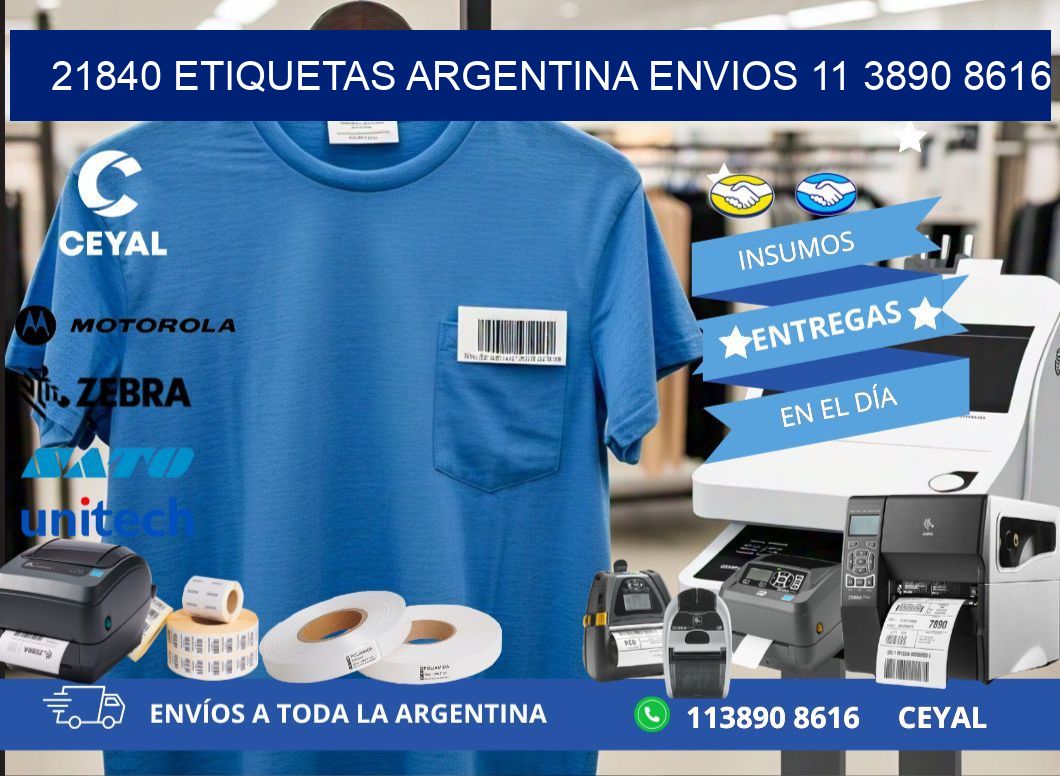 21840 ETIQUETAS ARGENTINA ENVIOS 11 3890 8616