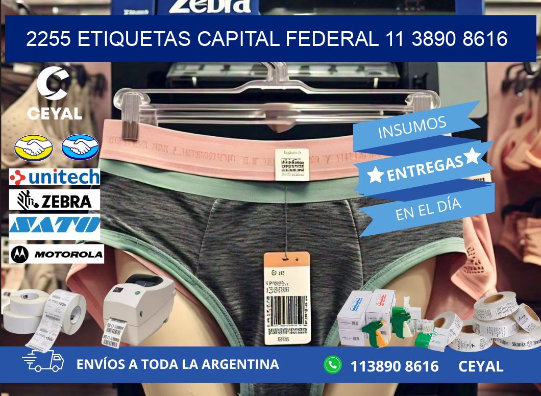 2255 ETIQUETAS CAPITAL FEDERAL 11 3890 8616