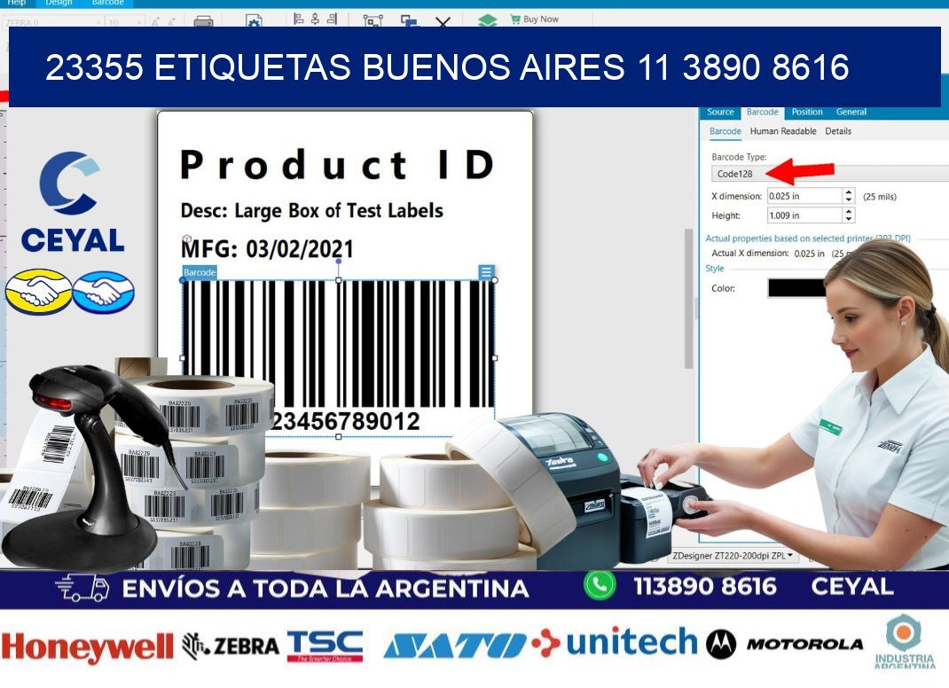 23355 ETIQUETAS BUENOS AIRES 11 3890 8616