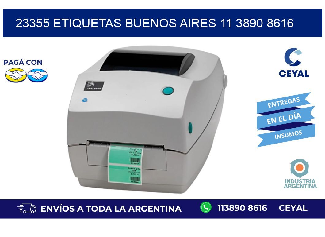 23355 ETIQUETAS BUENOS AIRES 11 3890 8616