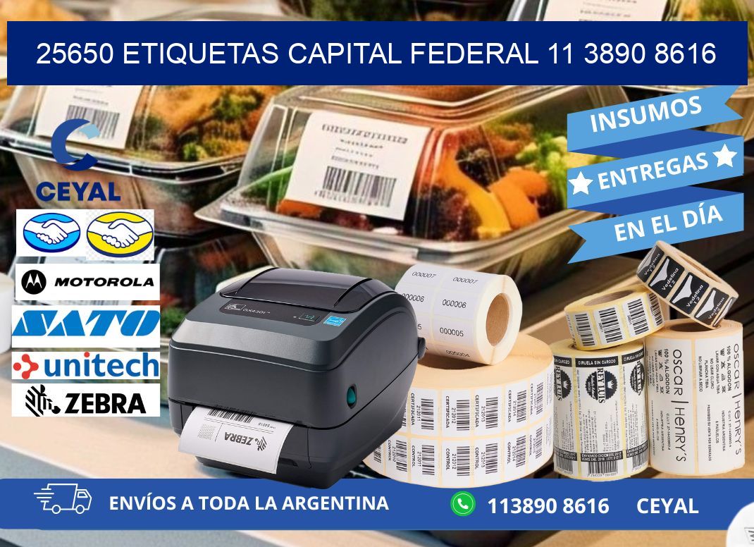 25650 ETIQUETAS CAPITAL FEDERAL 11 3890 8616