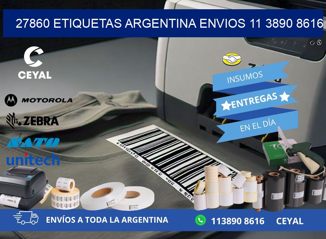 27860 ETIQUETAS ARGENTINA ENVIOS 11 3890 8616
