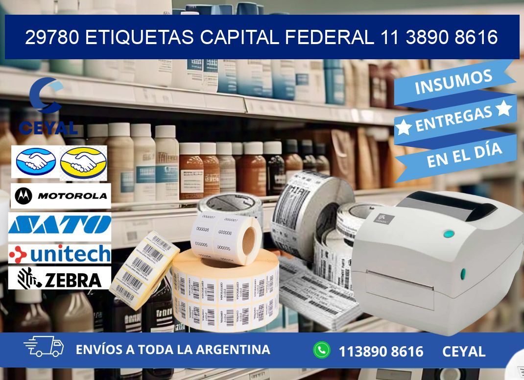 29780 ETIQUETAS CAPITAL FEDERAL 11 3890 8616