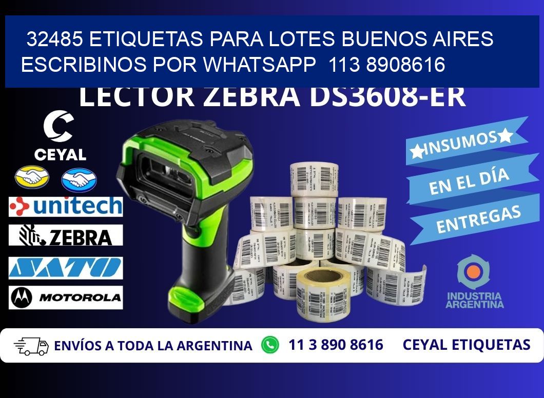 32485 ETIQUETAS PARA LOTES BUENOS AIRES ESCRIBINOS POR WHATSAPP  113 8908616