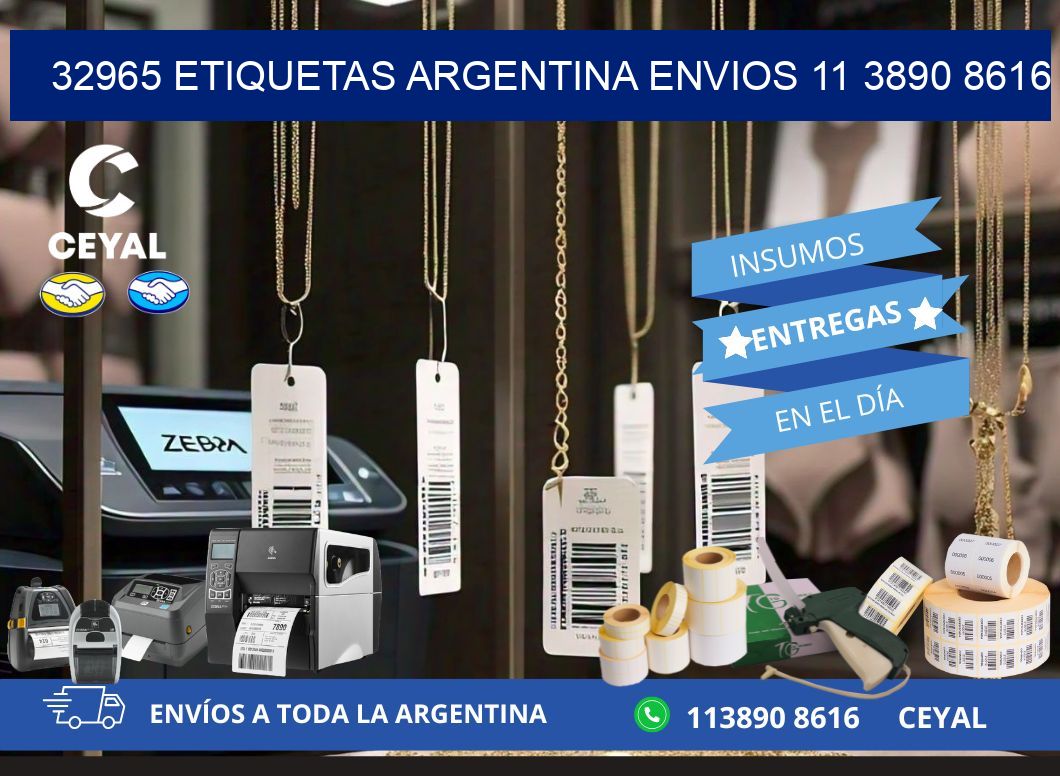 32965 ETIQUETAS ARGENTINA ENVIOS 11 3890 8616