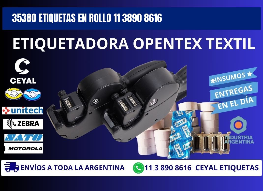 35380 ETIQUETAS EN ROLLO 11 3890 8616