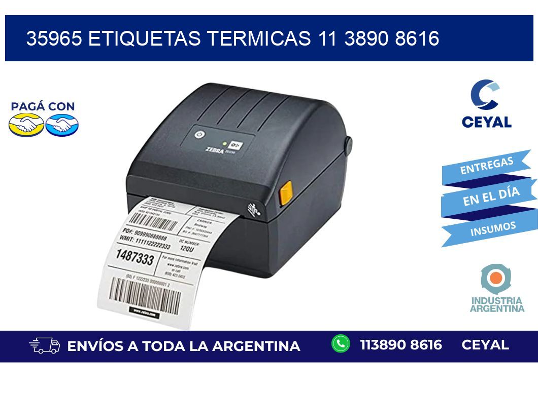 35965 ETIQUETAS TERMICAS 11 3890 8616